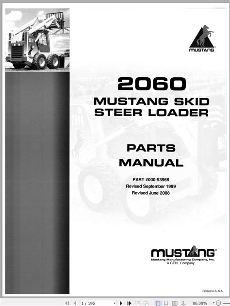 2060 mustang skid steer parts manual|mustang skid steer attachments.